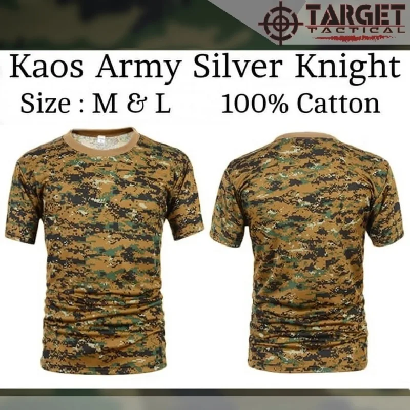 Kaos Loreng Silver Knight