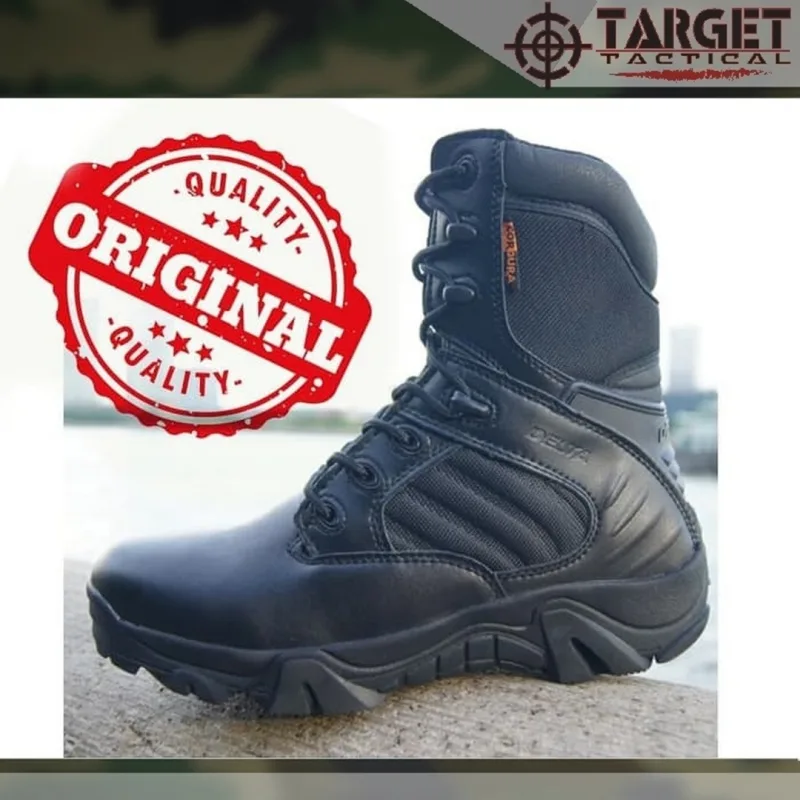 Sepatu Tactical Delta 8 Inch - Hitam