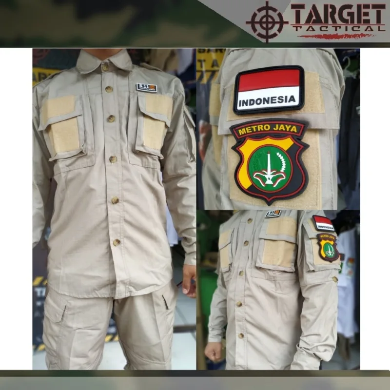 Kemeja Tactical 5.11 Panjang - Krem