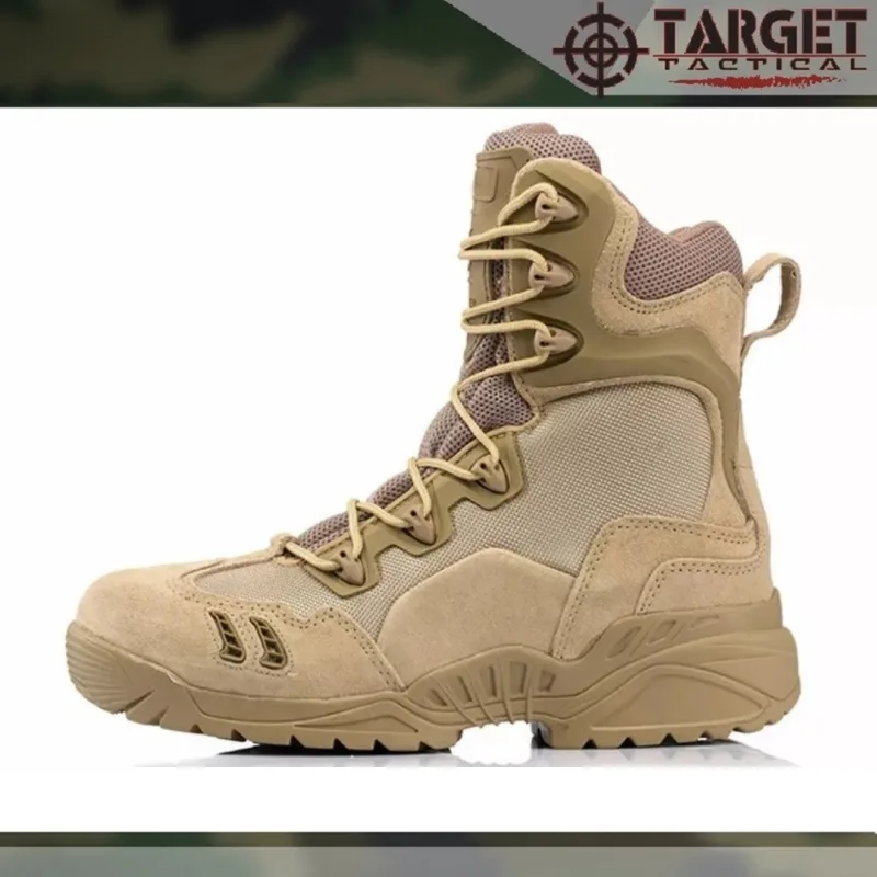 Sepatu Tactical Hanagal Spider 8 Inch - Krem