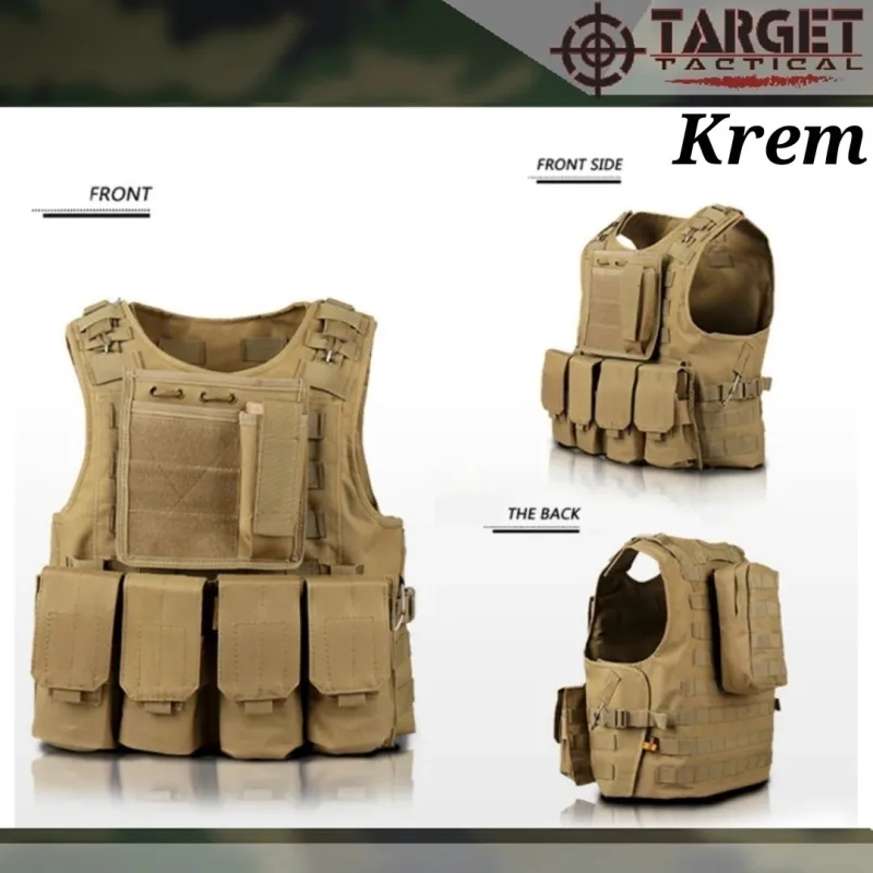 Rompi Tactical Silver Knight Import Original - Krem